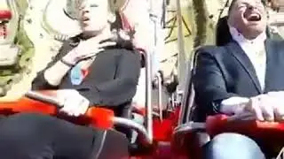Bird crashed on a roller coaster  Птица врезалась на горках