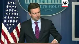 White House spokesman on Iran talks and Russia sanctions