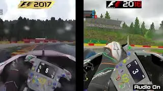 F1 2016 VS F1 2017 (Force India Comparison, Spa Belgium) [1080p60FPS]