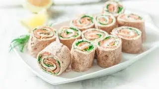 Smoked Salmon Roll-Ups (Pinwheels)