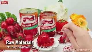 Whole Peeled Tomatoes In Tomato Juice | Support OEM&OEM | Customized private label | Tianz