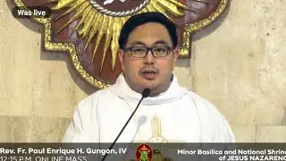 QUIAPO CHURCH LIVE TV MASS TODAY 12:15 PM JANUARY 02, 2026 FRIDAY MASS