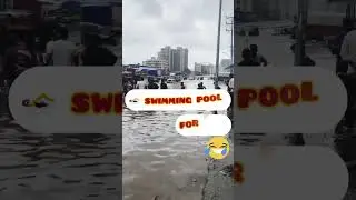Water Flood 💦 😂|Swimming Pool Bangaya|#flood #swimmingpool #shorts #shortsviral #fkentertainment0