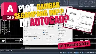 CARA PLOT GAMBAR AUTOCAD KE PDF SEGAMPANG INI #autocad #autocadblocks #tutorialautocad #topsearch