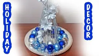 How To: Holiday Decorating Ideas Tabletop Christmas Tree - Easy