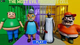 FAT GUY VS EVIL GRANDMA VS GRANNY VS MR BRUNO? OBBY Full Gameplay #roblox