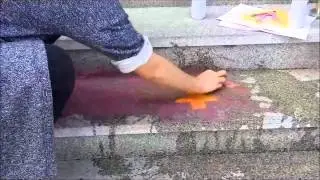 temporary marking paint/ spray chalk