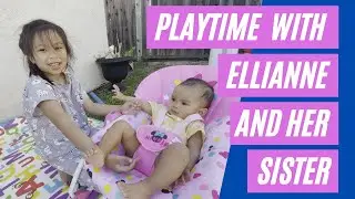 Backyard Playtime with Ellianne and Her Sister!