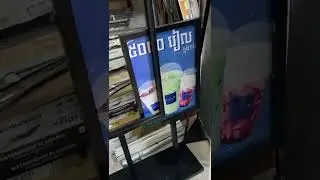 Customer feedback: #XStand Door shape stand, #bunting  poster stand display video