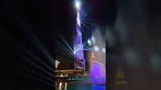 Boardwalk | Burj Khalifa laser show from Boardwalk | Boardwalk in Dubai mall | #shorts