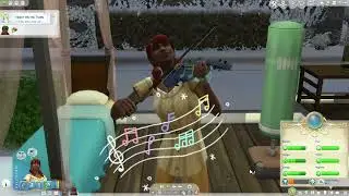 Scarlet showing off some violin skills! #notreal #simulation #gamergirl #sims4nomods #sims4 #violin