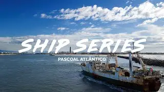 Entrada do Navio Pascoal Atlântico em Aveiro, Portugal | 4K Drone Aerial Footage