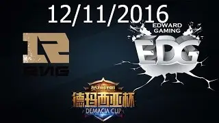 Trực tiếp b&aacute;n kết Demacia Cup 2016: RNG vs EDG (BO5)
