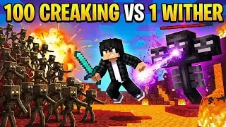 100 Creaking Vs 1 Wither In 100 Days in Minecraft Hardcore Mode( gone wrong)