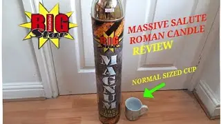 BIG STAR FIREWORKS 105 SHOT ROMAN CANDLE WITH SALUTES??