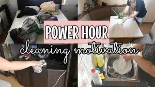 POWER HOUR 2021 // CLEANING MOTIVATION // CLEAN WITH ME 2021 // Sara's corner cleaning