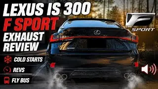 2019 Lexus IS 300 F Sport Exhaust Review | Cold Start, Revs, Drive-By! 