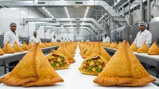 How the World's Crispiest Samosas are Made in a Factory | Industrial Food Tour