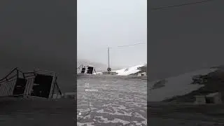 China border snowfall | khunjerab pass China border view | China border tour #chinaborder #mountains