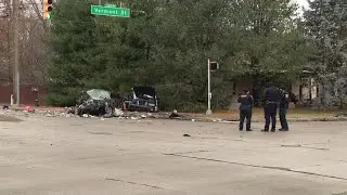 2 arrested after uninvolved driver killed in crash involving car engaged in suspected street racing