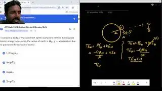 JEE MAIN PHYSICS PYQ: escape velocity