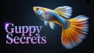 Beautiful Guppy Fish Swimming in a Colorful Aquarium 🐠