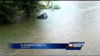 Creek swells in Queens Neighborhood