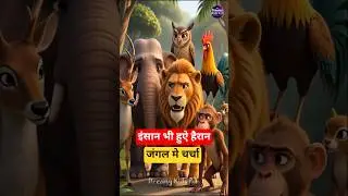 जानवरों ने की इंसानों की बेइज्जती !😱  #cartoon #jungle #animals #viralshorts #ytshorts #hindishorts