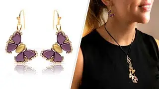 Flutterby Earrings - DIY Jewelry Making Tutorial by PotomacBeads
