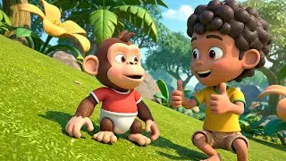 Mario Baby Monkey Kong Dropped the Banana | Nursery Rhymes for Kids & Baby Songs
