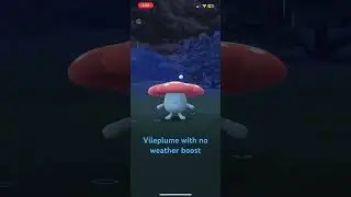 Vileplume without weather boost under 1500 CP