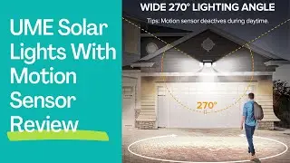 UME Solar Lights With Motion Sensor Review: 2 Sensors, IP65 Waterproof, REAL Usage Examples Inside