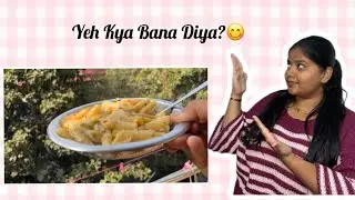 Aaj Banna white sauce pasta ghar par🤌👍