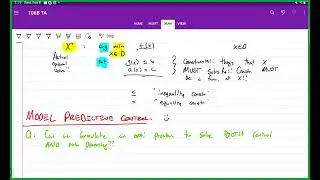 106B Discussion: Model Predictive Control