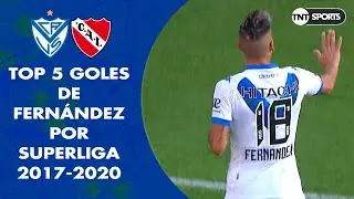 Top 5 goles de LEANDRO FERNÁNDEZ en Superliga (2017-2020)