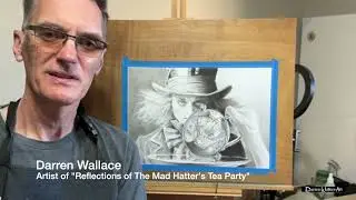 How to Draw  With Graphite Pencil  Mad Hatter's Tea Party (Part 1: Preparation)