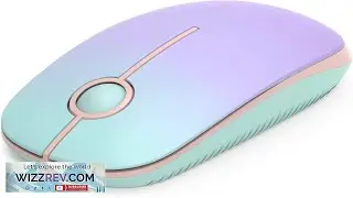 Unipows Wireless Mouse 2.4G Slim Portable Computer Mouse with Nano Receiver