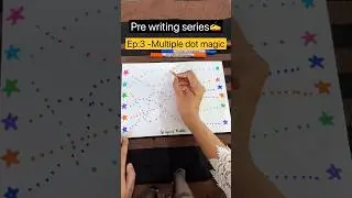 Multiple dot magic for better pencil control| Ep-3 of prewriting series| prewriting boost#toddlers