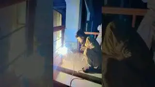 repair and welding of stairs grill in jamia mahria Multan #ceramicgrill #grillgrates #invisiblegr