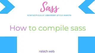 How to compile sass with vscode