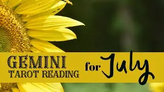 ✨❤️Gemini Monthly Tarot Reading for July 2024🌠💫