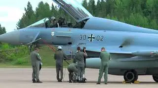Luftwaffe Typhoon arrives to Jyväskylä
