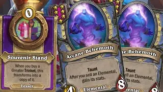 Max Greed For Double Behemoth In Non Tier7! |  Hearthstone Battlegrounds