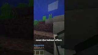 How to breathe underwater in Minecraft 🤿 #shorts