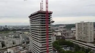 Mavic Mini Test Footage (Unedited): Bruckner Tower Linz Under Construction, Local Lake, Birds