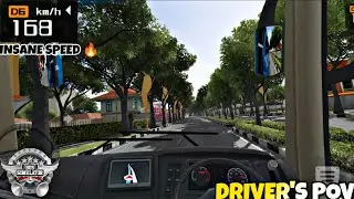 168 KM/H BUS!🔥 | Driver's Pov Gameplay | Bus Simulator Indonesia|