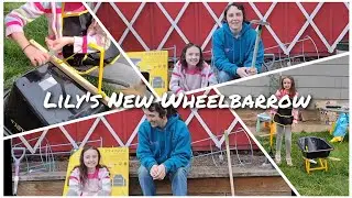 Tool Tuesday - Kids Gardening Tools & Lily's New Wheelbarrow 💕 Stanley Jr kids wheelbarrow set