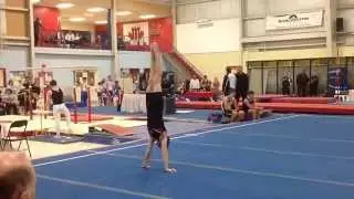 Robbie 1st national qualifier 2014 gymnastics Canada FX