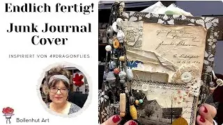Endlich fertig! Junk Journal Cover für mein 10k Gewinnspiel inspiriert von @49dragonflies   ❤️