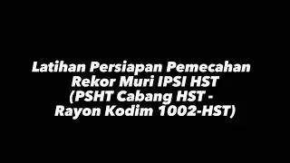 Latihan Seni Jurus Tunggal